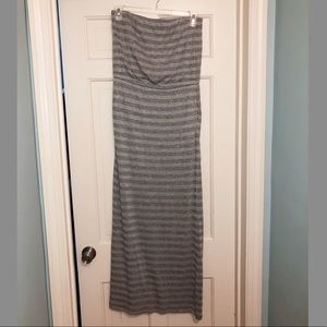 White House Black Market Strapless Maxi Dress